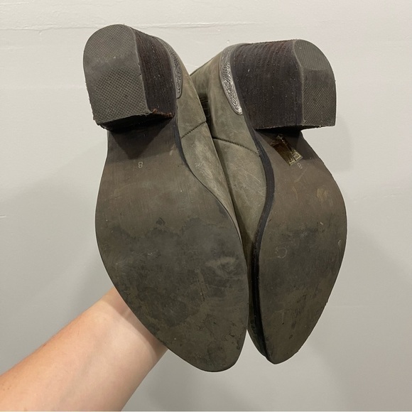 Jeffrey Campbell Bentley Western Suede Leather Bootie Size 8 - Picture 14 of 14